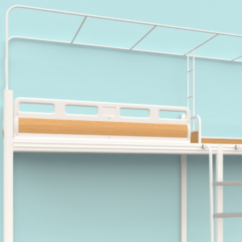 帅畅挂梯铁床宿舍寝室二人位高架床4000*900*2100mmB款高清大图