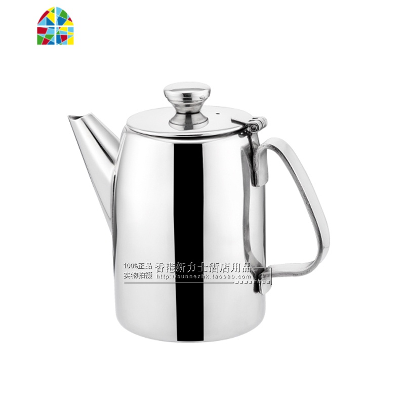 封后餐厅加厚不锈钢大容量冷水壶 带滤网冲茶壶 凉拉茶壶1/2/3升 FENG 42安士(略小于1.2升)304不锈凉水壶高清大图
