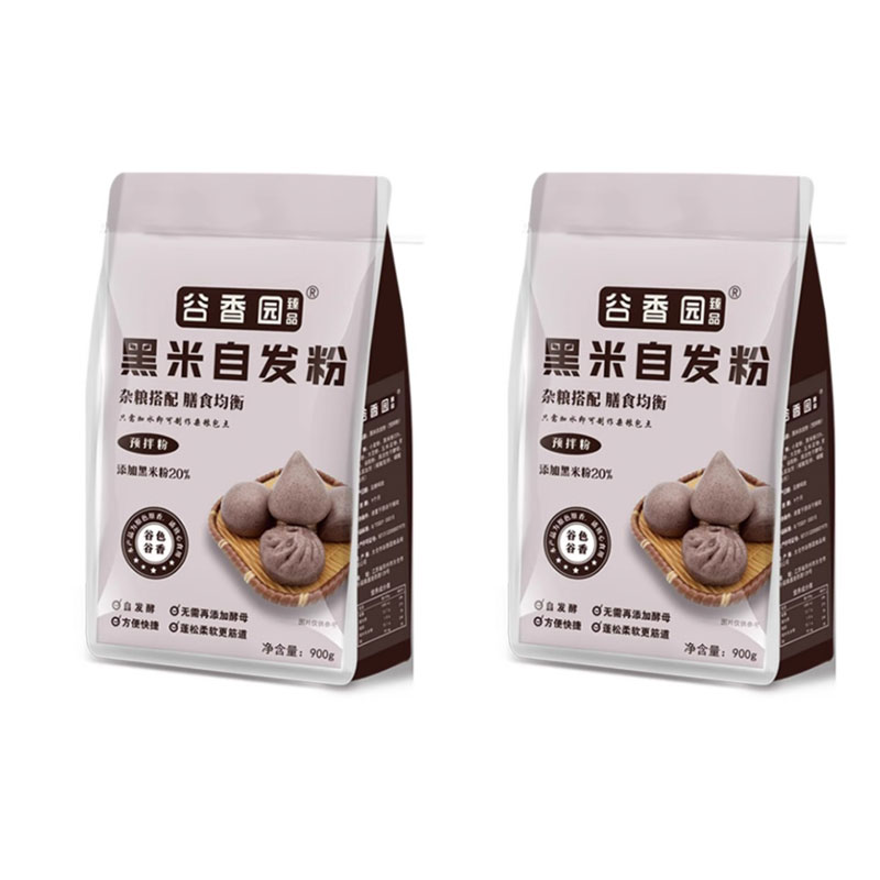 谷香园臻品 黑米自发粉 900g*2袋