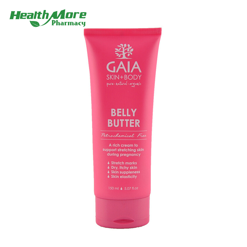 效期至21年9月1日 GAIA Belly Butter孕妇温和有机按摩霜按摩膏 150ml/瓶 澳洲进口