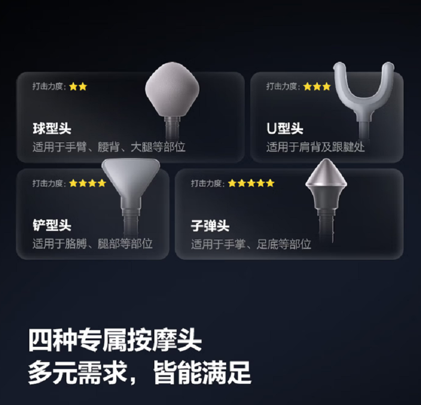 skg筋膜枪F7SE深灰色高清大图