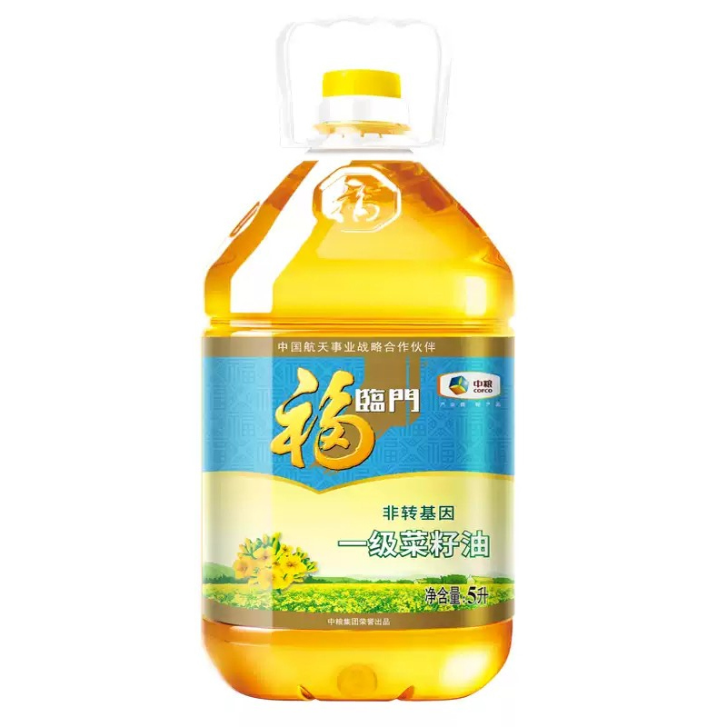 福临门 非转基因一级菜籽油5L食用油浸出工艺 中粮出品