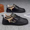 男士休闲鞋百搭潮鞋男款运动鞋2025年春季新款板鞋上班开车工作鞋 黑色 40