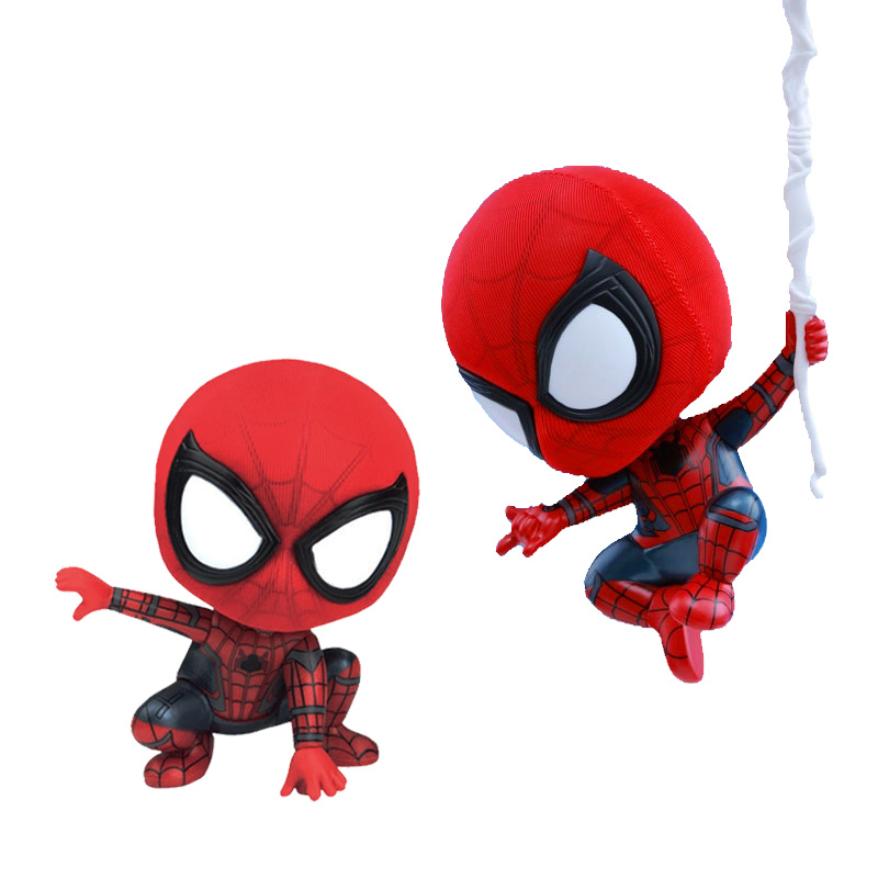 ht钢铁蜘蛛侠手办英雄远征复联4死侍模型公仔q玩具