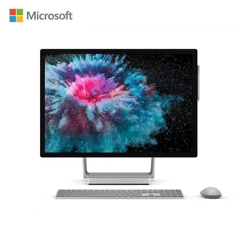 微软( Microsoft ) SurfaceStudio 2 28英寸-体机电脑(第7代英特尔酷睿17处理器I7-7820HQ32GB 1TB独显GTX1070银色)设计师专用