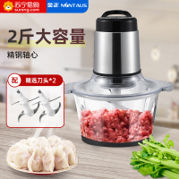 金正(NINTAUS)绞肉机 绞肉机家用 家用电动碎肉机多功能料理机搅馅打剁辣椒机搅拌机 双刀头JZR-R339-A