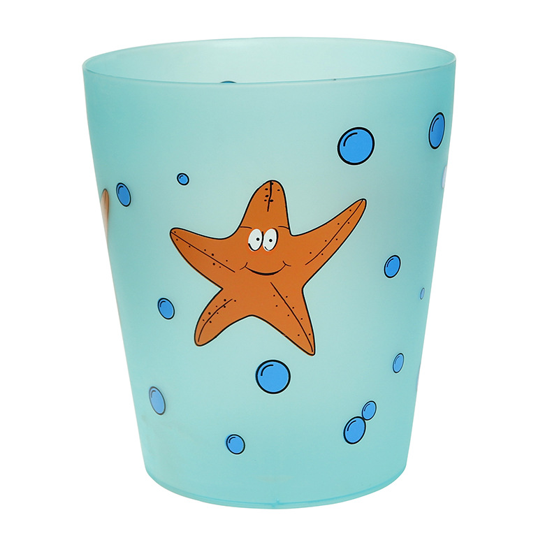 龙士达(LONGSTAR) LA-26-1 小号印花果皮桶 垃 圾 筒高清大图