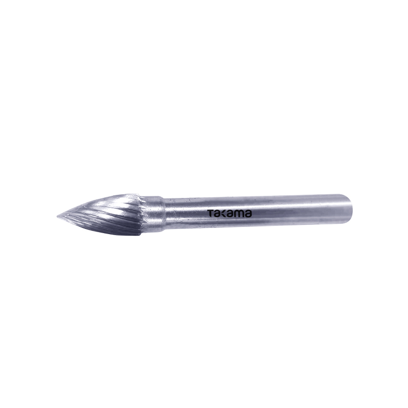 高松takama 硬质合金旋转锉单槽弧型尖头G型12*25*6mm904712 1支/盒