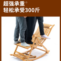 躺椅折叠大人竹摇摇椅家用舒适午休凉椅懒人老人阳台休闲两用椅子