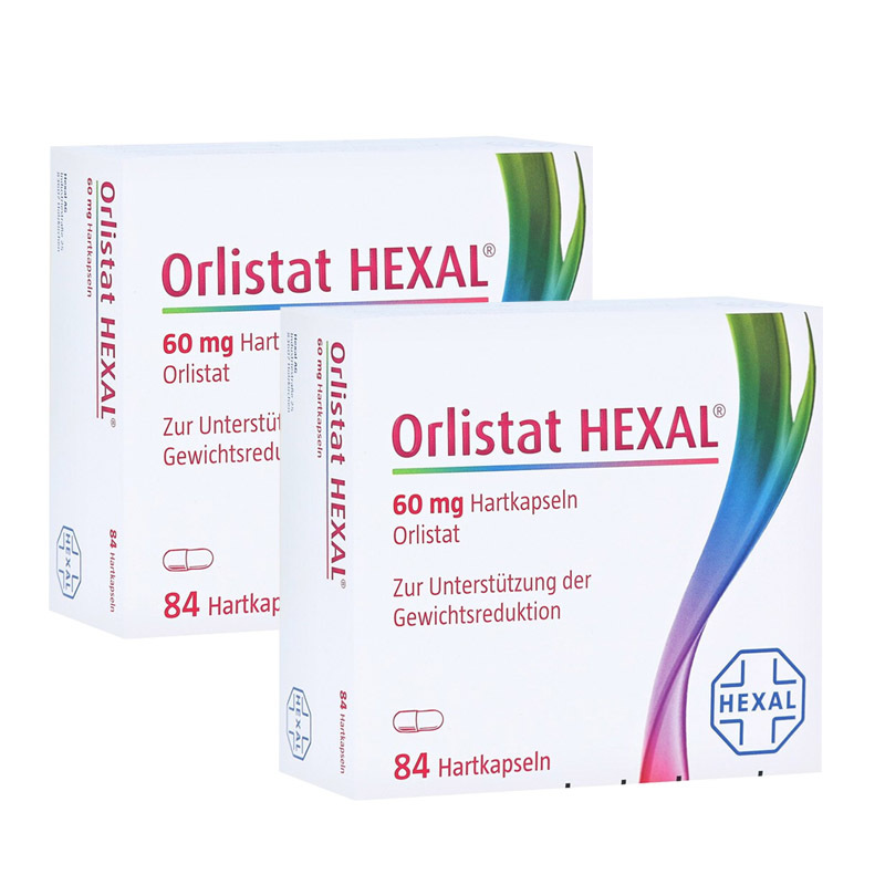 [两盒]德国orlistat hexal奥利司他排油丸排油素胶囊84粒减肥瘦身减脂