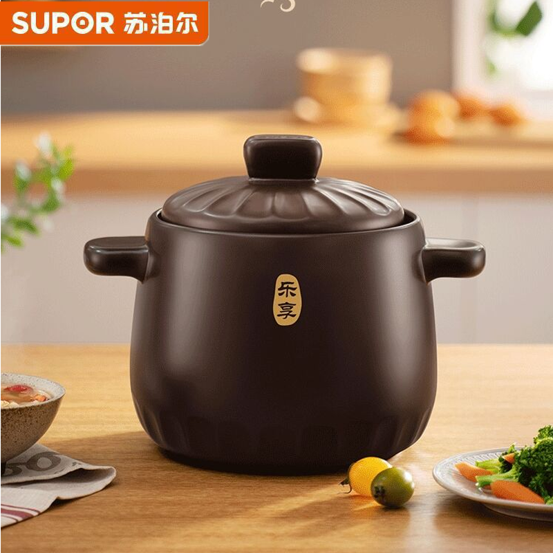 苏泊尔supor新陶大容量养生汤锅中药煲陶瓷煲汤煲粥砂锅汤锅80升8l