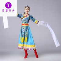春夏MYLE NINO藏族舞蹈演出服装 女 成人水袖少数民族服装长短袖广场舞表演服饰20迈尔尼诺25青年人