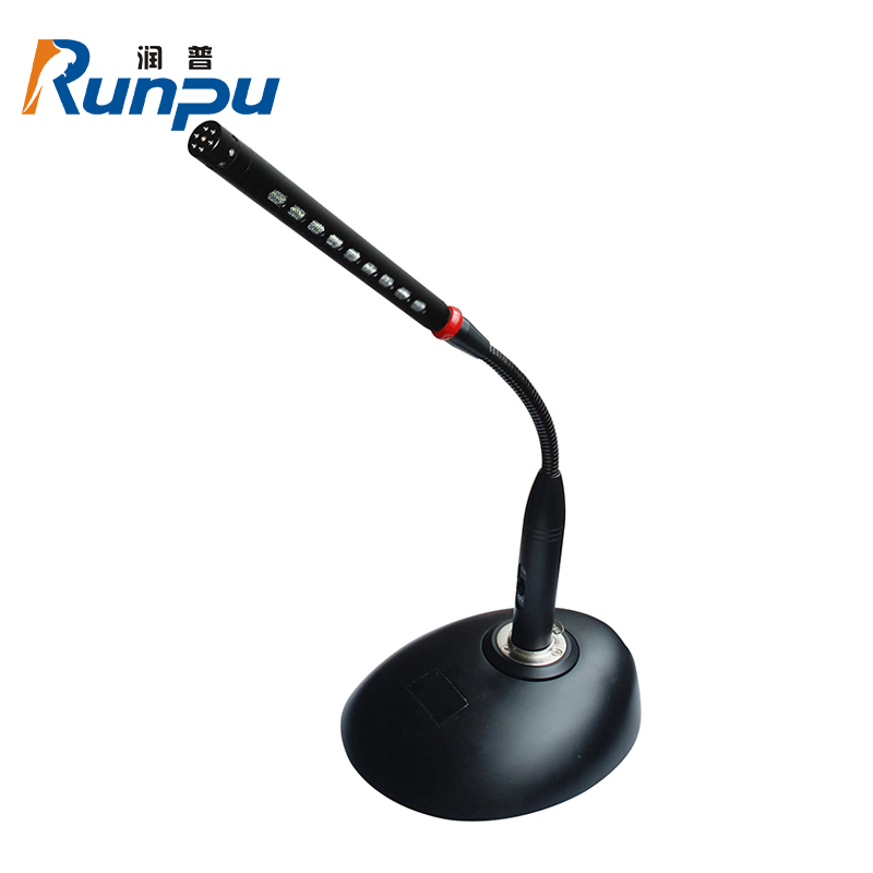 润普国产化有线电容会议麦克风桌面鹅颈麦心形指向工程演讲演出舞台主持话筒双芯卡农麦克风RP-YX806A