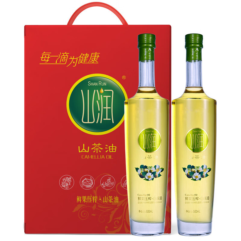 山润2.5kg高山云雾大米+500ml*2鲜果压榨山茶油礼盒
