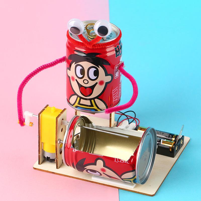 小学生科技小制作发明马达玩具手工diy材料科学实验烧烤机器人袋装