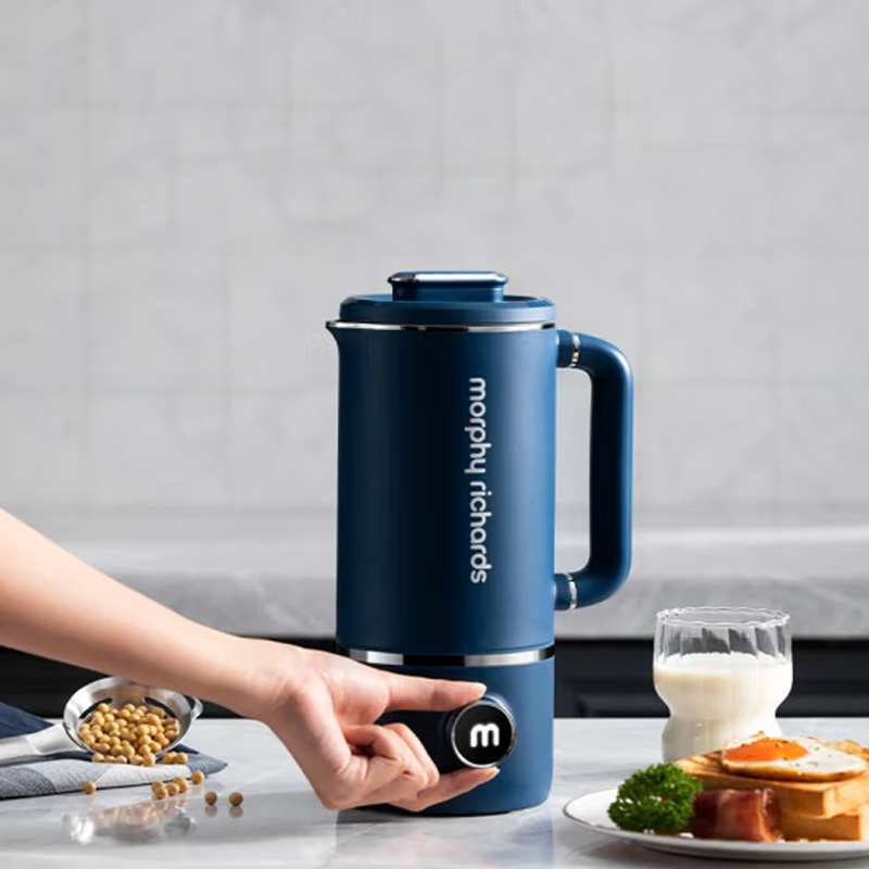 摩飞(Morphyrichards) 破壁机家用迷你 多功能加热豆浆机养生壶一机两用MR8200 轻奢蓝高清大图