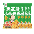 张二嘎黑芝麻小米锅巴椒盐蒜香味76g*4袋