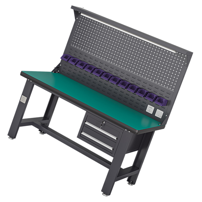 汐重型钳工操作台 工具桌120cm张高清大图