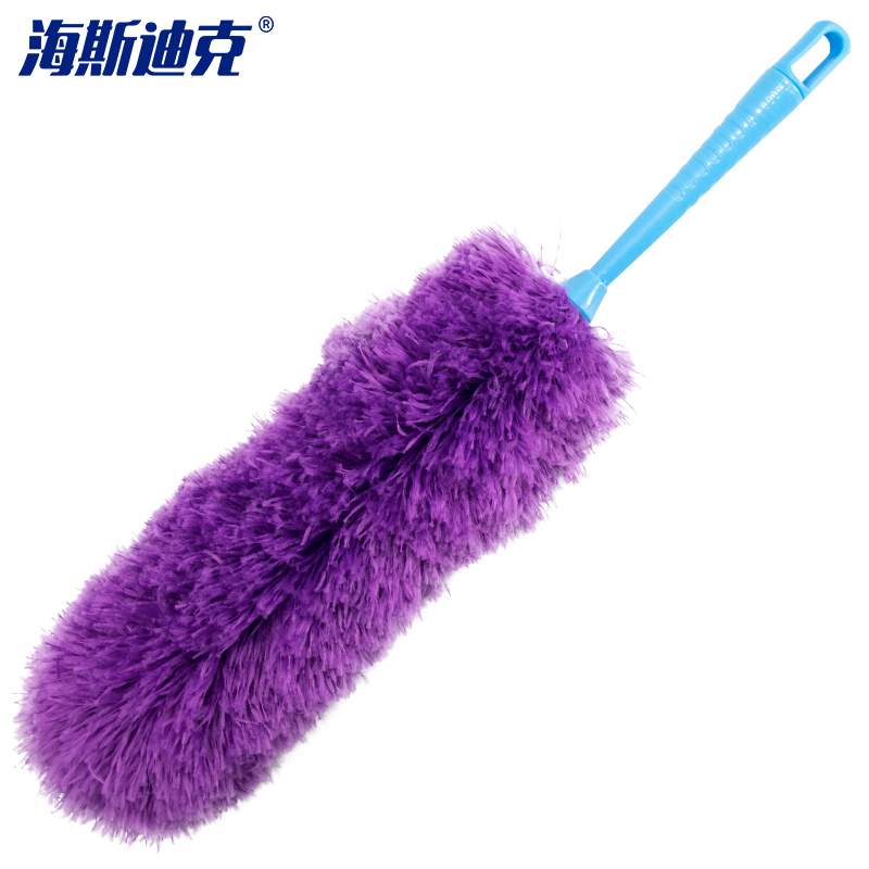 海斯迪克 HKZ-8 鸡毛掸子 除尘扫灰可伸缩毯子大扫除清洁神器禅子 除尘掸子 紫色[不带杆]/2个