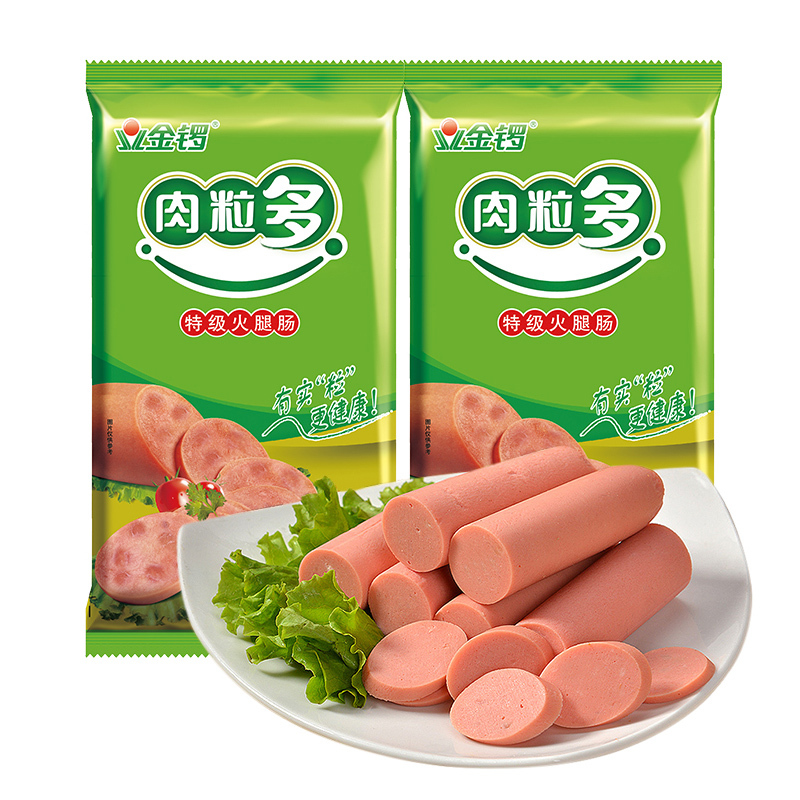 金锣 肉粒多特级火腿肠 240g (30g*8支) / 袋 5袋装 香肠 速食烤肠 早餐肠泡面伴侣(新老包装随机发出)高清大图