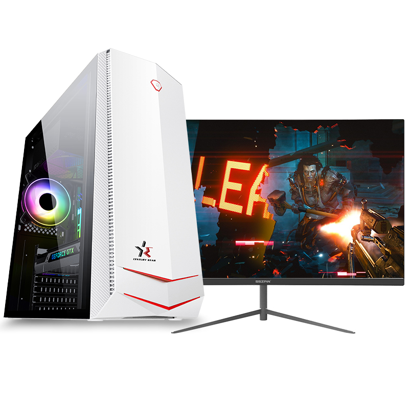 铭能 i9级十核E5-2670V2/RX550独显/16G内存/480G高速固态硬盘 台式电脑 台式机 电脑主机 组装电脑 家用办公商务娱乐学生游戏电脑台式组装机电脑+24英寸全套高清大图