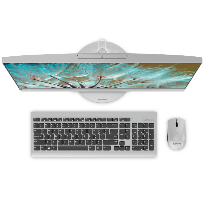 联想(Lenovo)AIO520-22 23.8英寸致美一体机台式电脑(I3-6006U 4G内存 2G独显 1TB存储)无光驱 银色