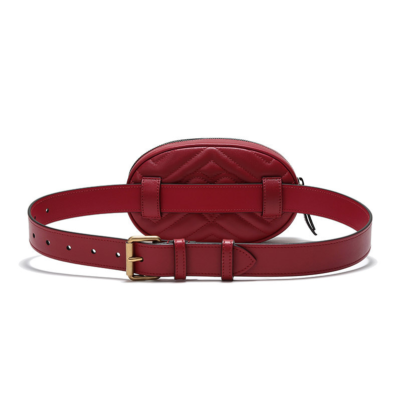 gucci古驰ggmarmont系列女士牛皮腰包476434dsvrt