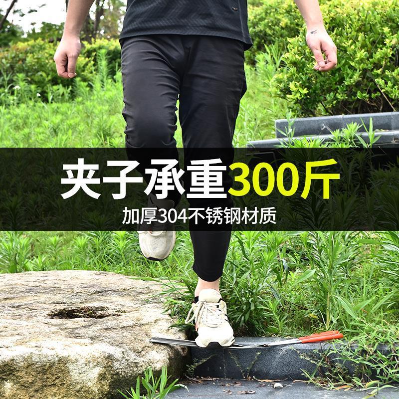 不锈钢黄鳝夹子鳝鱼夹泥鳅螃蟹钳子防滑防脱抓捉专用工具赶海神器 [菜场用]直口30CM
