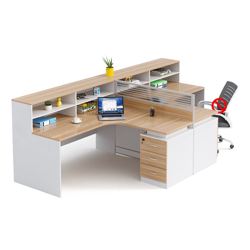 中豫鑫泽 ZYXZ5031405 职员桌屏风工位职员办公桌 对坐双人位含柜高清大图