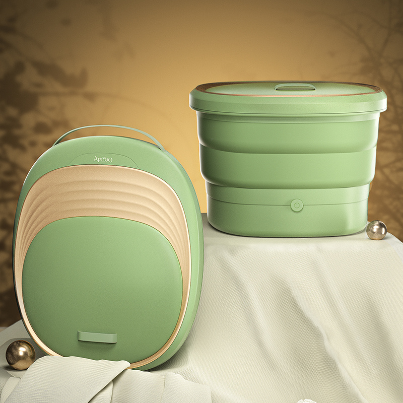 ApiYoo艾优折叠足浴盆泡脚桶电动洗脚盆加热全自动按摩恒温足疗家用送妈妈送老人生日Z01高清大图