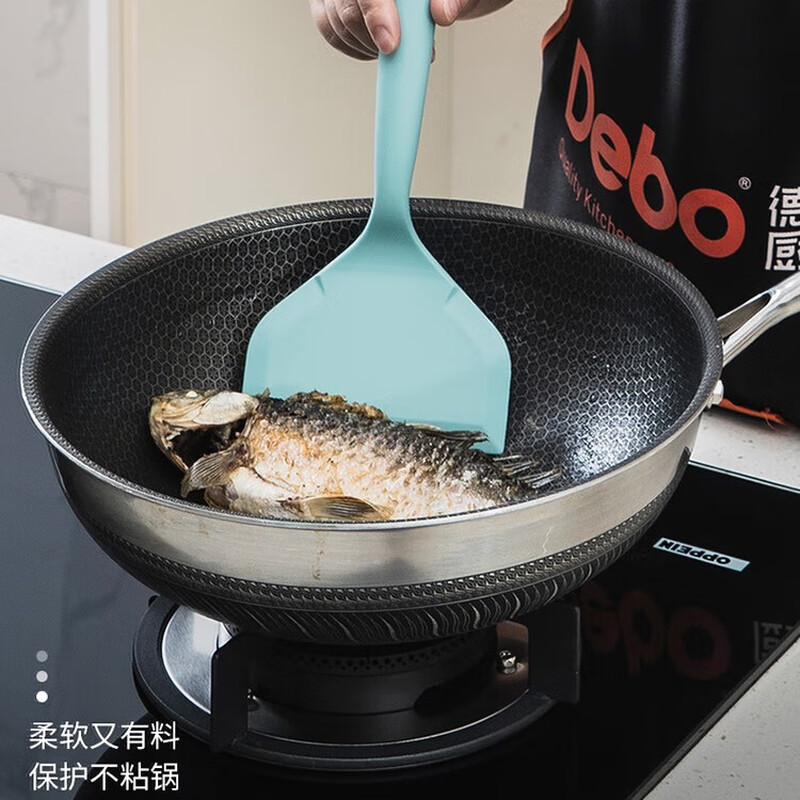 德铂(Debo)海格威家用硅胶耐高温汤勺锅铲DEP-833
