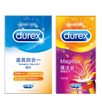 杜蕾斯(Durex)避孕套 激爽四合一32只+魔法情趣18只 活力润滑型安全套 标准款 男用成人计生情趣用品