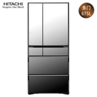 Hitachi/日立 R-X690GC日本整机进口675L镜面触摸式无霜多门冰箱