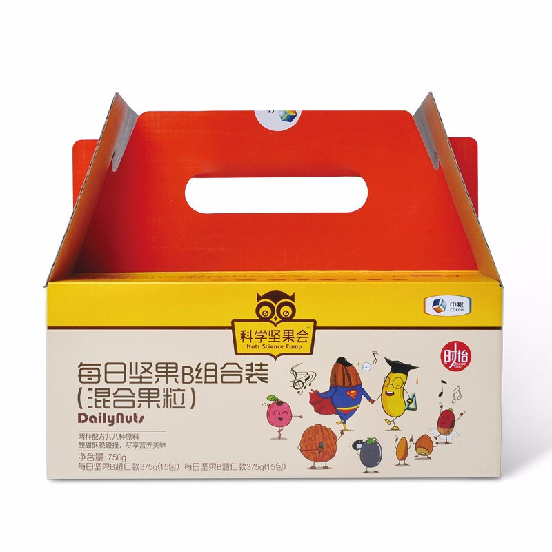 中粮·时怡科学坚果会每日坚果B 750g (碧根果仁 榛子仁 蔓越莓干 腰果仁 核桃仁 黑加仑葡萄干 扁桃仁 提子干)
