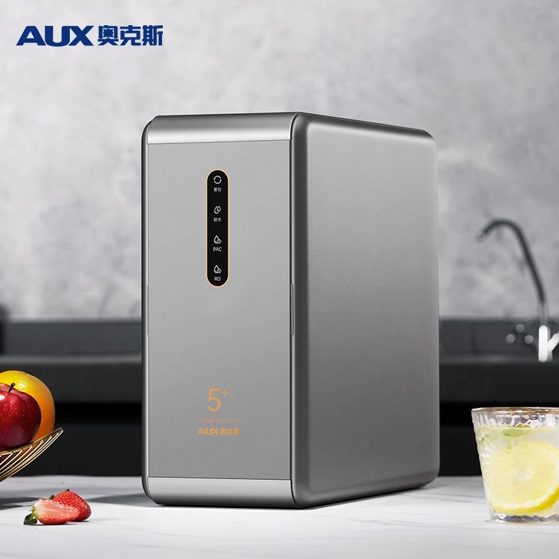 奥克斯净水器k80双出水家用ro反渗透纯水机厨下式自来水前置过滤器无