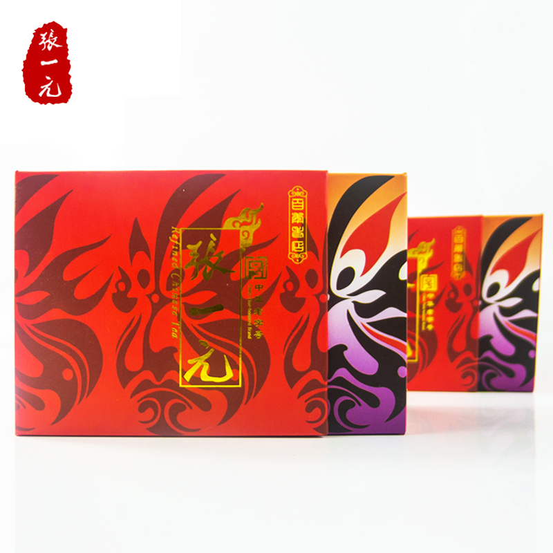 张一元 一级 茉莉花茶 红脸谱 100g高清大图