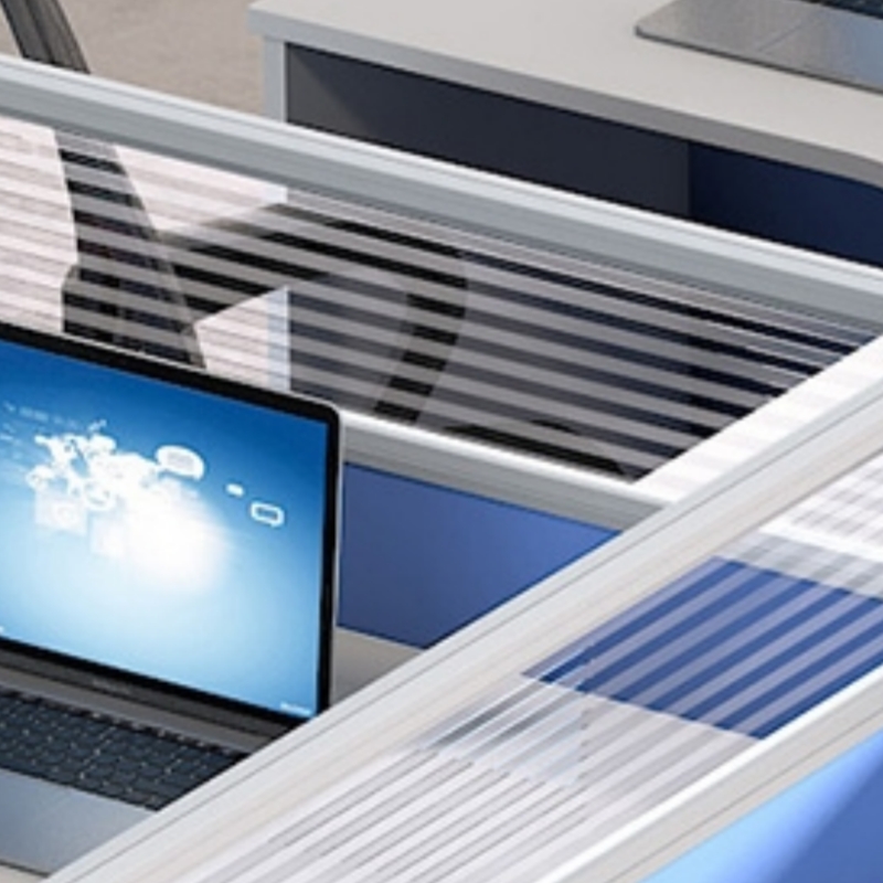 伟樽屏风办公桌单人位120*140*110cm张高清大图