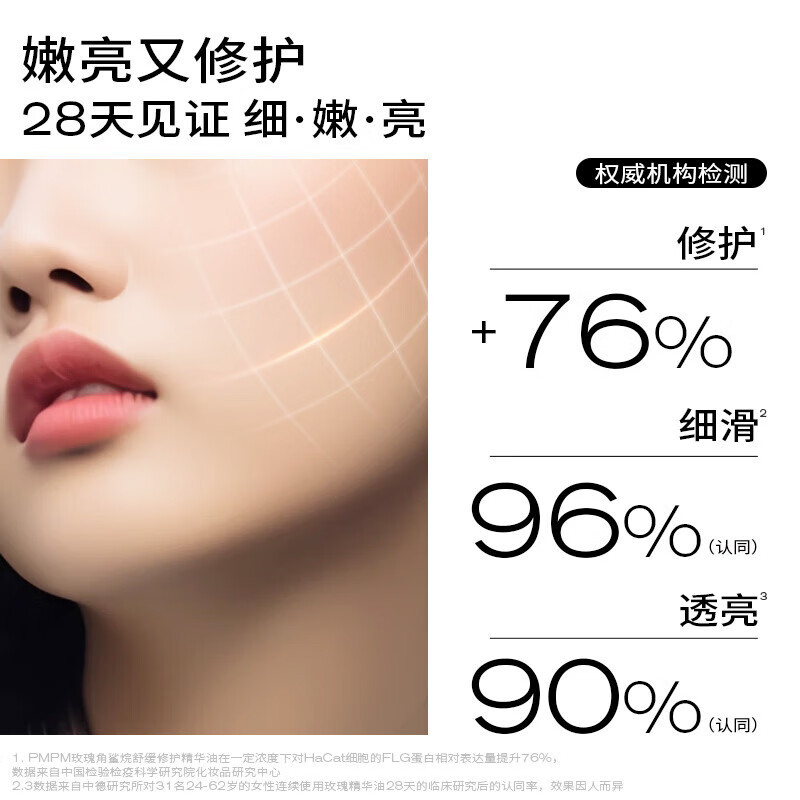 PMPM玫瑰精华油VC角鲨烷修护精华油护肤品抗皱提亮30ml七夕送女友礼物