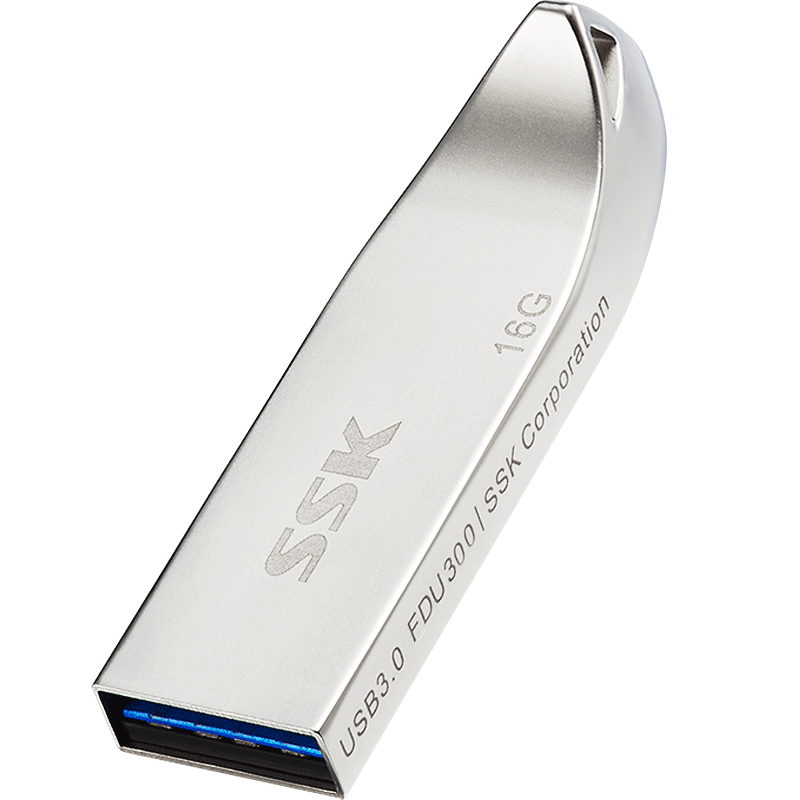 SSK(SSK) USB3.0 U盘FDU300 16GB银色(计价单位:个)