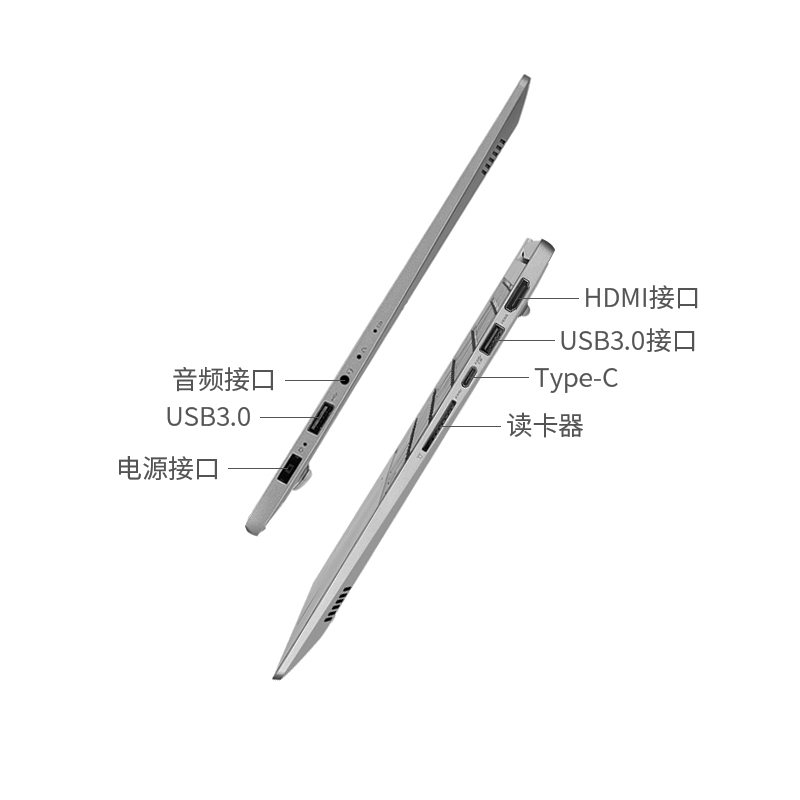 联想(Lenovo)昭阳K43-80 14英寸笔记本电脑超轻薄商用办公本（I7-8550U 8GB 256G固态 2G独显 W10h）