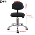戴劲防静电凳子升降操作椅流水线皮革工作凳实验室圆凳铝合金脚滑轮