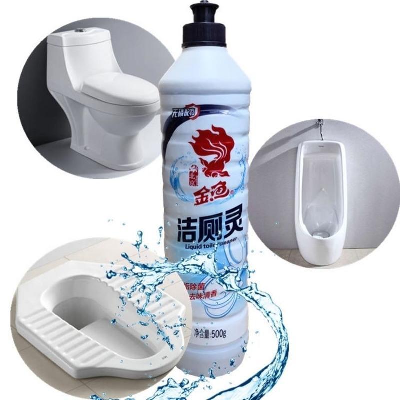 金鱼洁厕灵马桶清洁剂除臭除污除垢清洁用品 2*500g瓶起 2瓶*500g(金鱼洁厕)