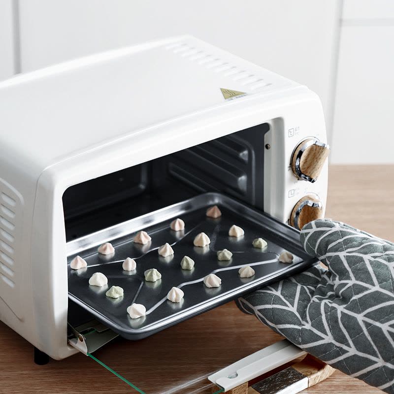 妖怪迷你电烤箱家用多功能全自动烘焙蛋糕台式小型烤箱10L图片