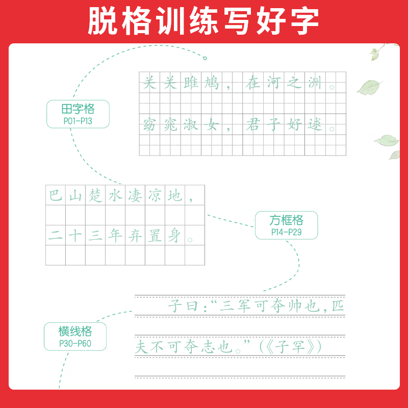 2023版 初中生必背古诗文英语词汇中考英语满分作文衡水体练字帖 初中七八九年级初一初二初三语文英语字帖中 初中必背古诗高清大图