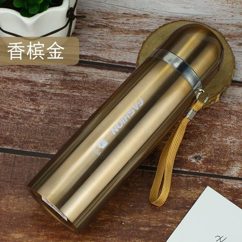水晶贵族 sz5-134 不锈钢商务保温杯户外提拉500ml 单只装