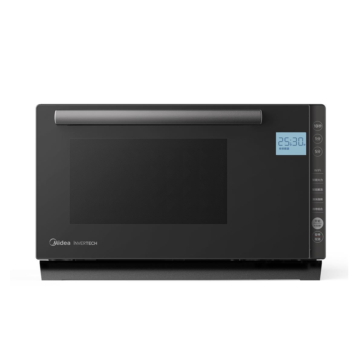 美的(Midea)智能微波炉微烤一体机900W智能杀菌五档变频湿度感应双模烧烤 PC23M7W