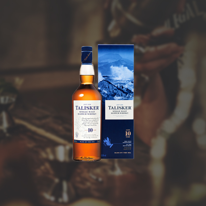 [保税仓发货]talisker 10年700ml 苏格兰单一麦芽威士忌进口洋酒