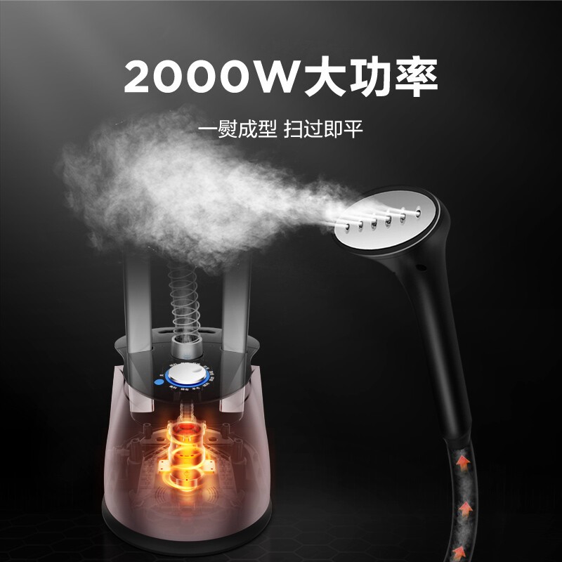 苏泊尔(SUPOR) 挂烫机家用电熨斗蒸汽熨烫机家用双杆立式家用手持/挂式蒸汽熨斗GT33CP-20 钛灰色高清大图