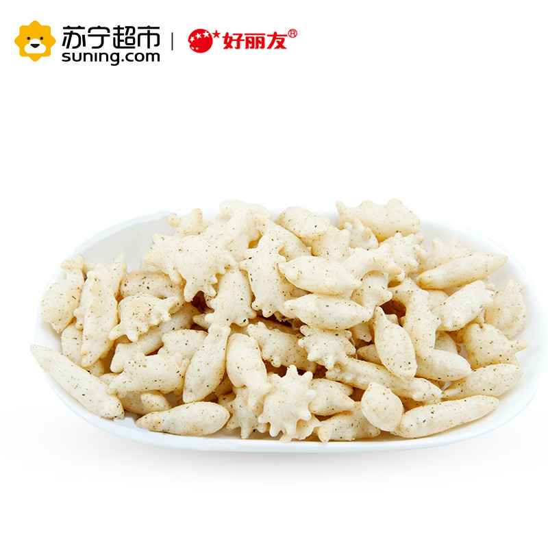 好丽友 好多鱼(鲜香海苔味)33g*6盒 休闲零食非油炸烘烤膨化高清大图
