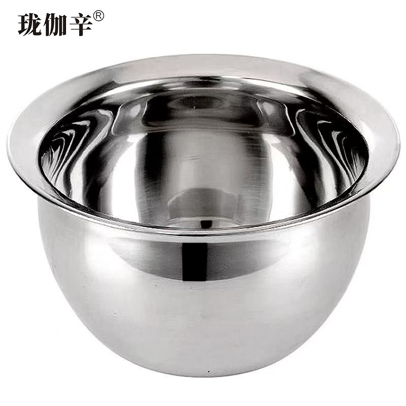 珑伽辛 不锈钢加厚带盖油鼓油盆 10英寸/个高清大图